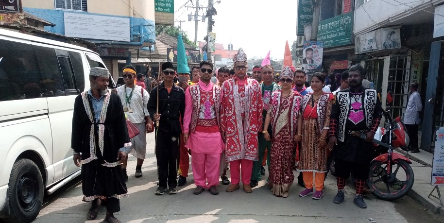 সোনাতলায় কাব ক্যাম্পুরী উপলক্ষে আনন্দ র‌্যালি