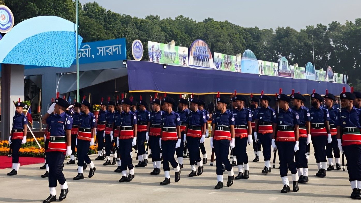 সারদা পুলিশ একাডেমিতে নস্টেবলদের সমাপনী কুচকাওয়াজ অনুষ্ঠিত